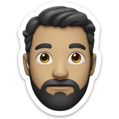 Captif noir a poil sticker