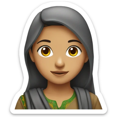 Kurdish girl sticker