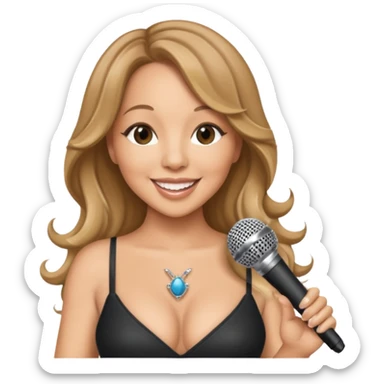 mariah carrey with microphone sticker