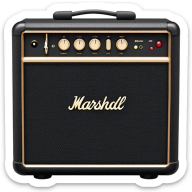 black mini marshall speaker sticker