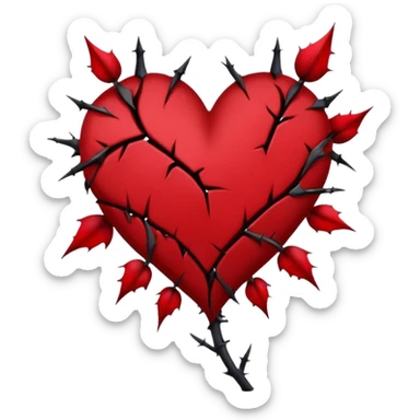 Put The 💔 Emoji And 🥀 Emoji Together In One Image sticker