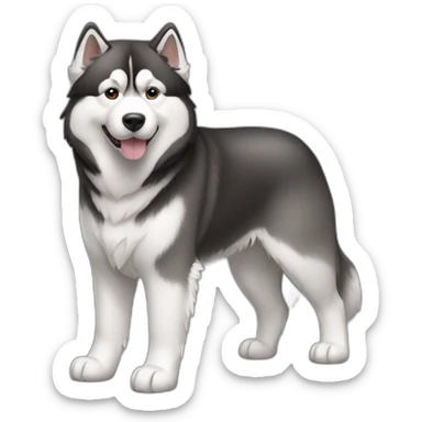 Dog alaskan malamute full-body sticker