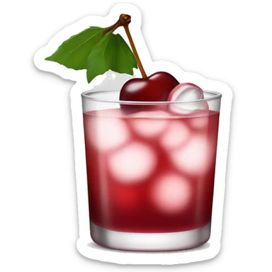 cherry cocktail sticker