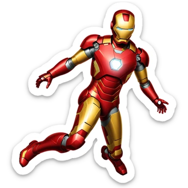 Iron Man superhero sticker