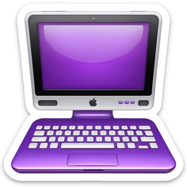 violet computer sticker