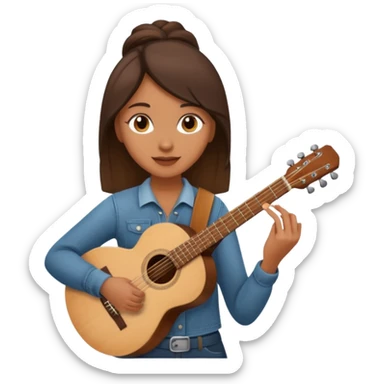 woman Street Musician sticker