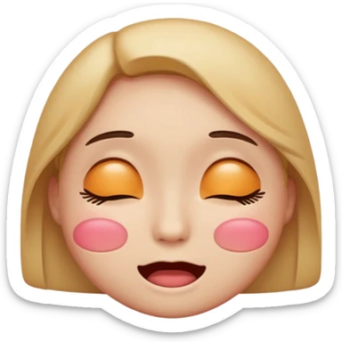 Create a shyness imoji sticker