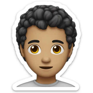 black heart broken sticker