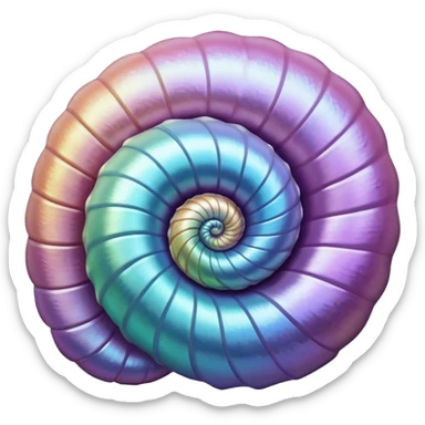Spiral Shell sticker