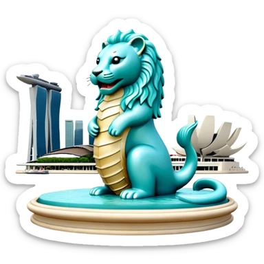 merlion sticker