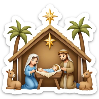 Nativity sticker