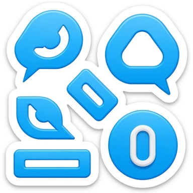 Graphic design, Ingosstrakh brand style, modern, neon blue and white colors, 80s style elements like callouts and bold fonts, minimalist, corporate, white background, high quality, 4k sticker