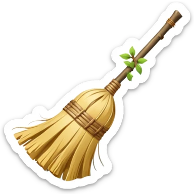Birch Broom For Russian Bath Water sticker