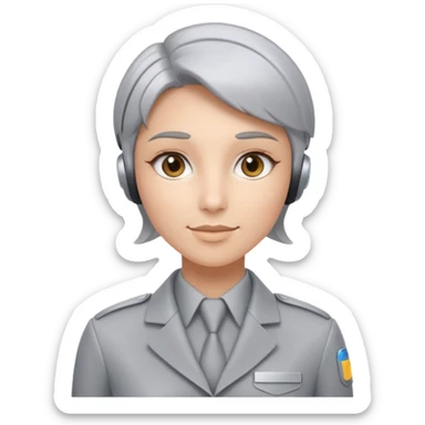 Futuristic Customer Service Agent  sticker
