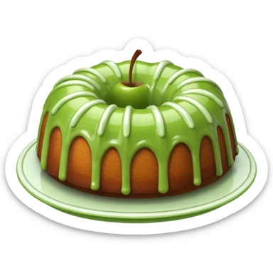 Green Apple Bundt cake  sticker