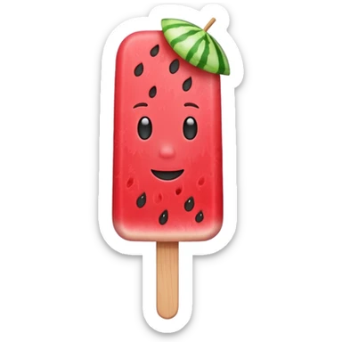 watermelon popsicle sticker