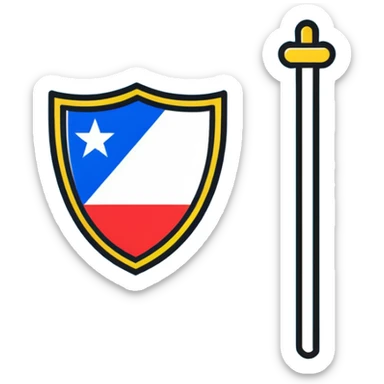 Puerto Rico flag with Club América logo in the center sticker