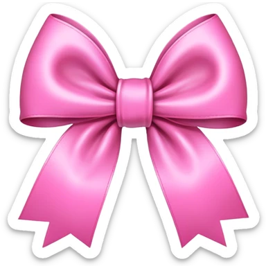 Pink bow sticker