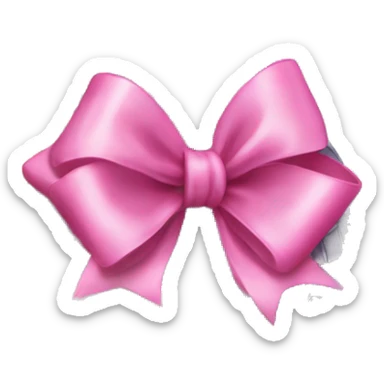 Disco ball with pink bow sticker