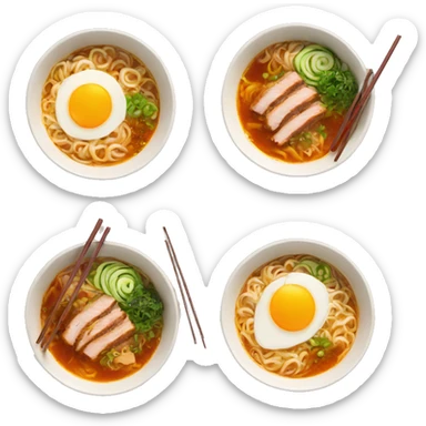 spicy miso pork ramen sticker