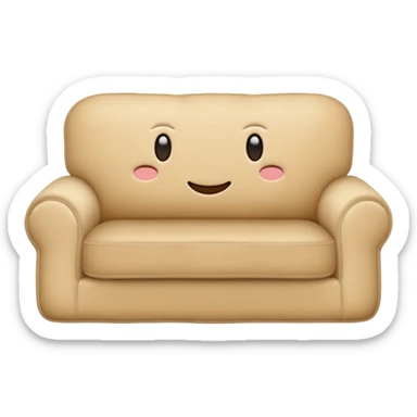 Couch cushion one color  sticker