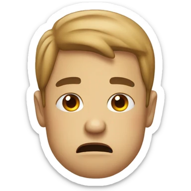 tired bored of conversation emoji sticker