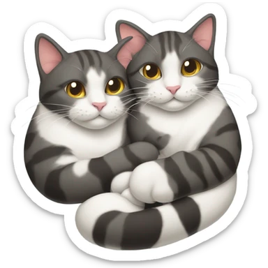 cats in love sticker