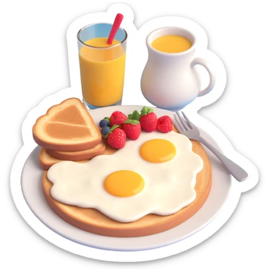 breakfast sticker