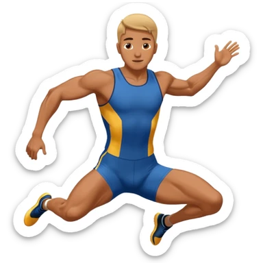 long jump sticker