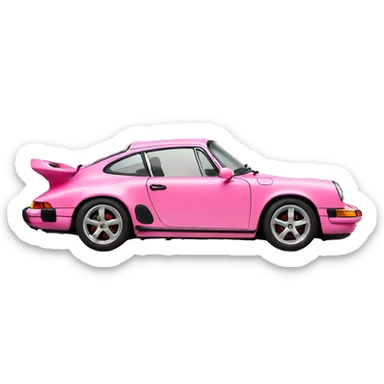 porsche pink sticker