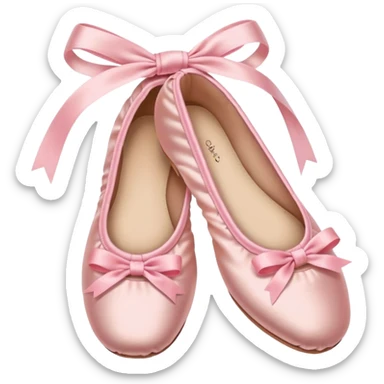 pink ballerine shoe sticker