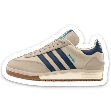 Adidas spezial navy blue and light blue on the logo  brown transparent rubber sole sticker