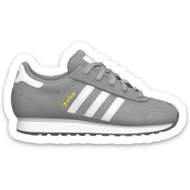 Grey adidas shoes sticker