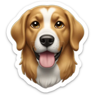 Chien super héros sticker