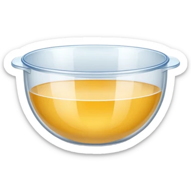 Mixing bowl plastic sticker