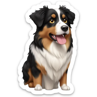 Australian shepherd tricolour sticker