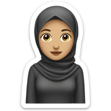 Hijab girl sticker