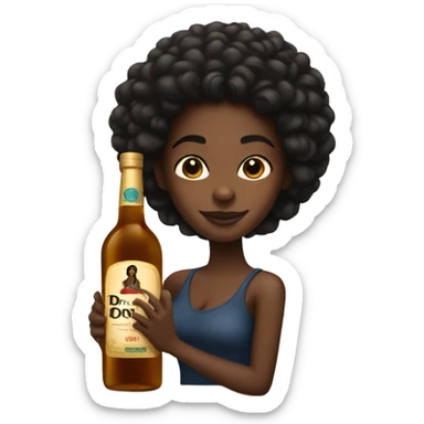 Black girl with Don julio sticker
