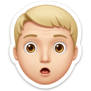 Pregnant man looking surprised sticker