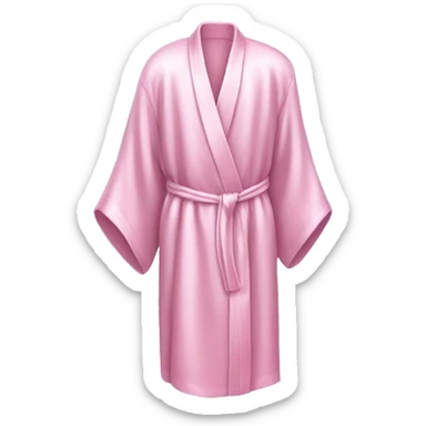 light pink silk robe sticker