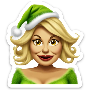 Jennifer coolidge as grinch sticker