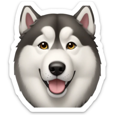Female Alaskan malamute sticker