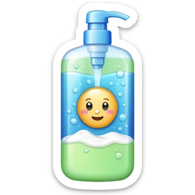 Soap and kids shampoo sticker