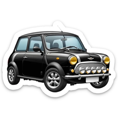Mini cooper black sticker