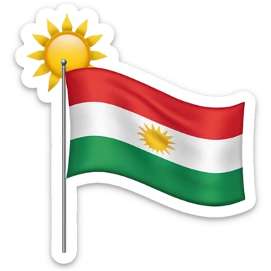 Kurdistan Flagge  sticker
