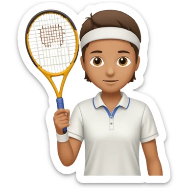 tennisplayer sticker
