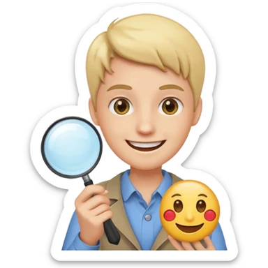 investigating emoji sticker