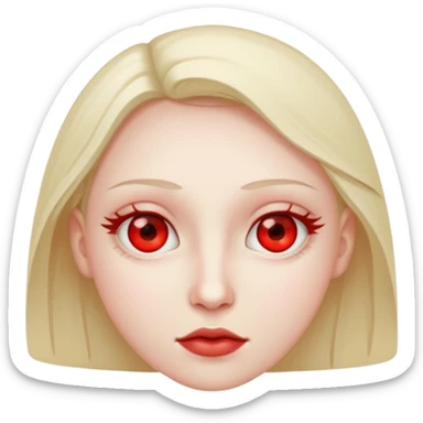 Red eyes low eyes sticker