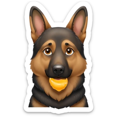 German Shepherd in snow sticker