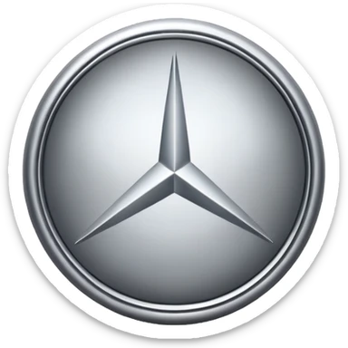Mercedes logo in emojis sticker